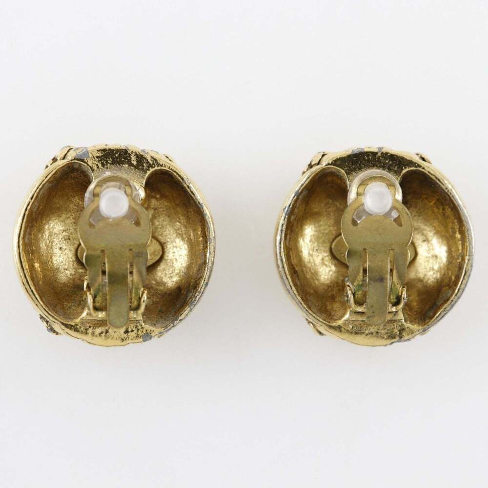 CHANEL Gold Logo Earrings - Picture 3 of 7